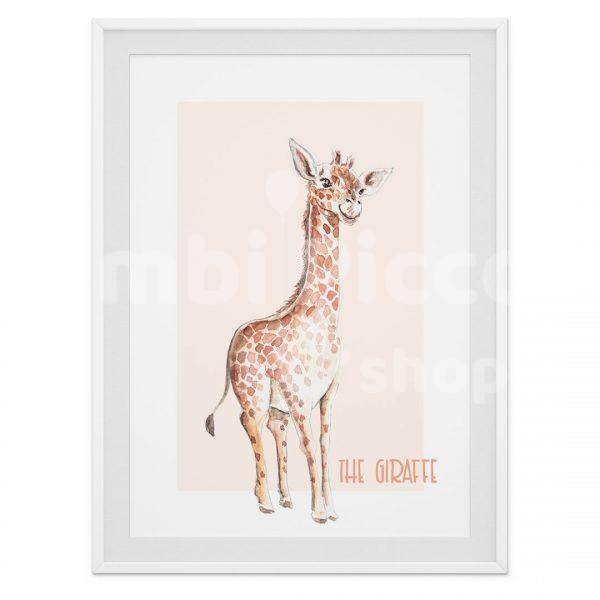 Lámina infantil jirafa