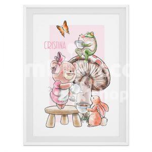 Lámina infantil fiesta del Té