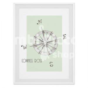 Lámina infantil rosa de los vientos