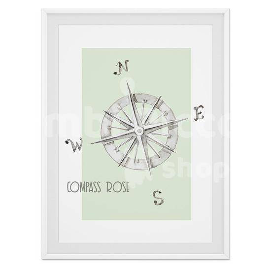 Lámina infantil rosa de los vientos