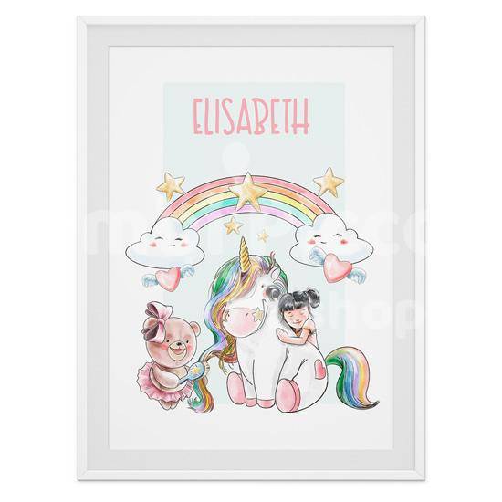 Lámina infantil Unicornio