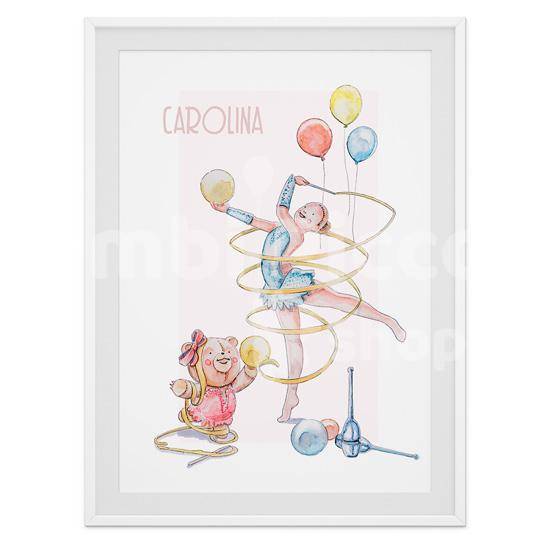 Lámina infantil gimnastas