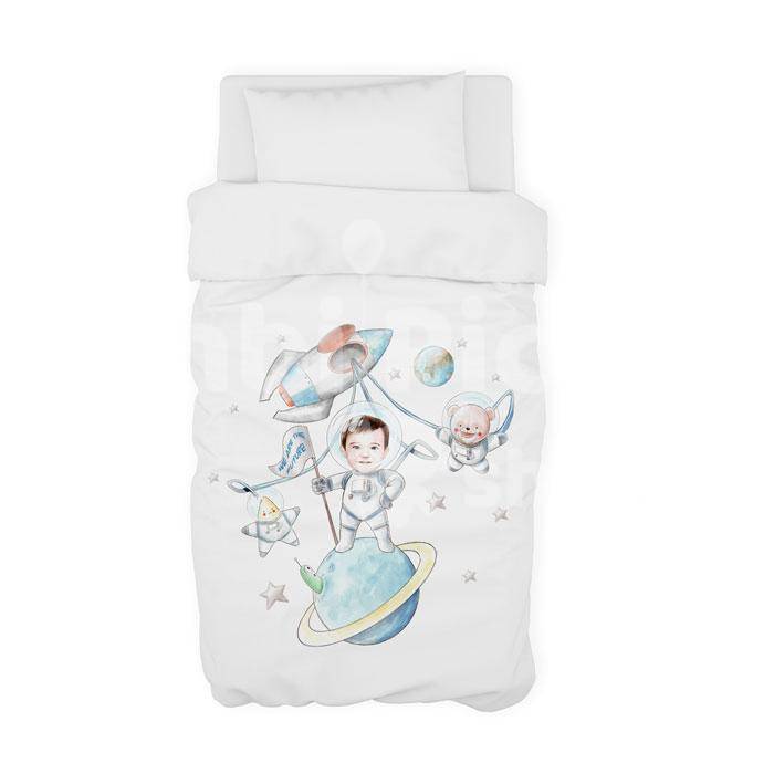 Pack 3 Piezas Funda Nórdica Astronautas - Imagen 2