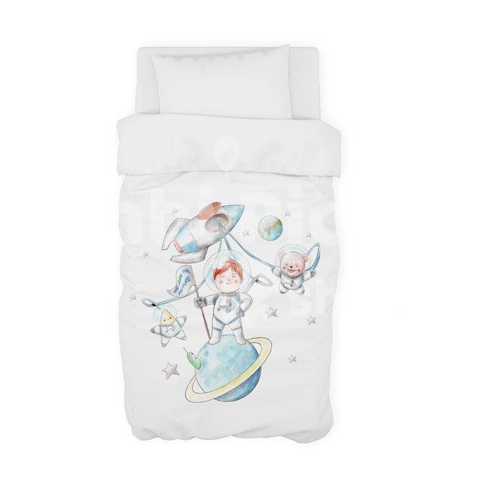 Pack 3 Piezas Funda Nórdica Astronautas