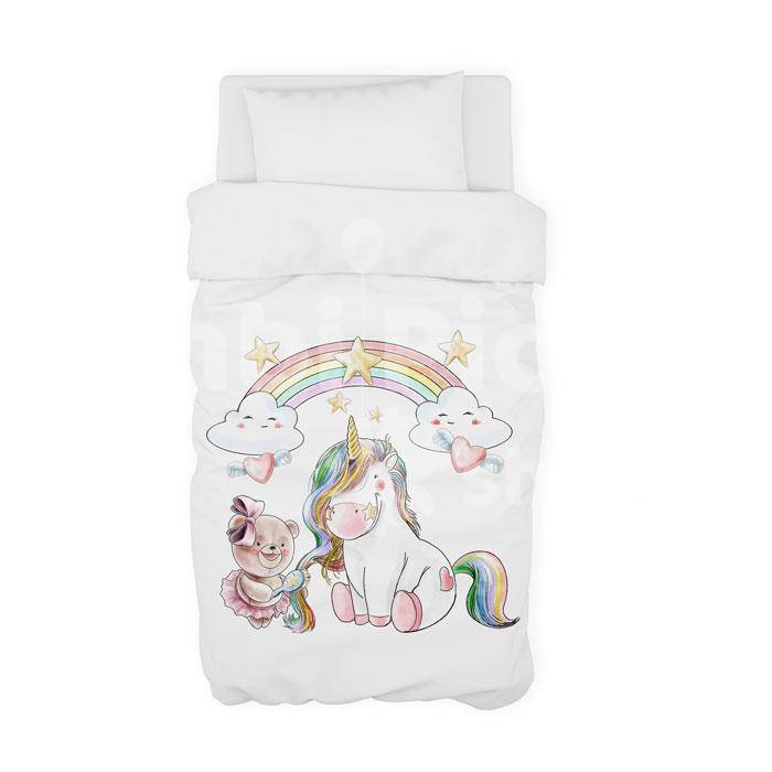 Funda Nórdica Infantil Unicornio Pack 3 Piezas - Imagen 2