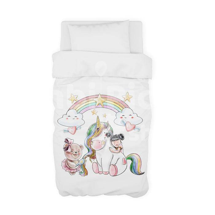 Funda Nórdica Infantil Unicornio Pack 3 Piezas