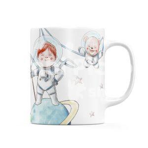 Taza infantil personalizable Astronauta-02 Bimbi Piccoli Shop