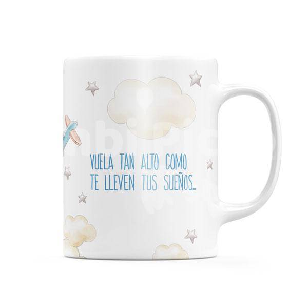 Taza Personalizada Infantil Avioneta - Imagen 3