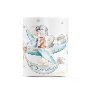Taza Personalizada Infantil Avioneta