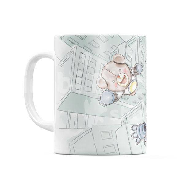 Taza Personalizada Infantil Robot Chico - Imagen 2